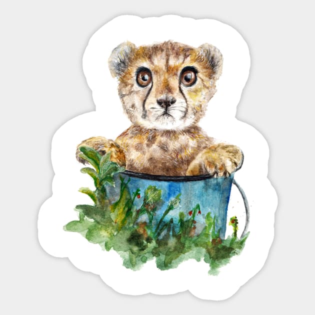 Cheetah Sticker by annashell